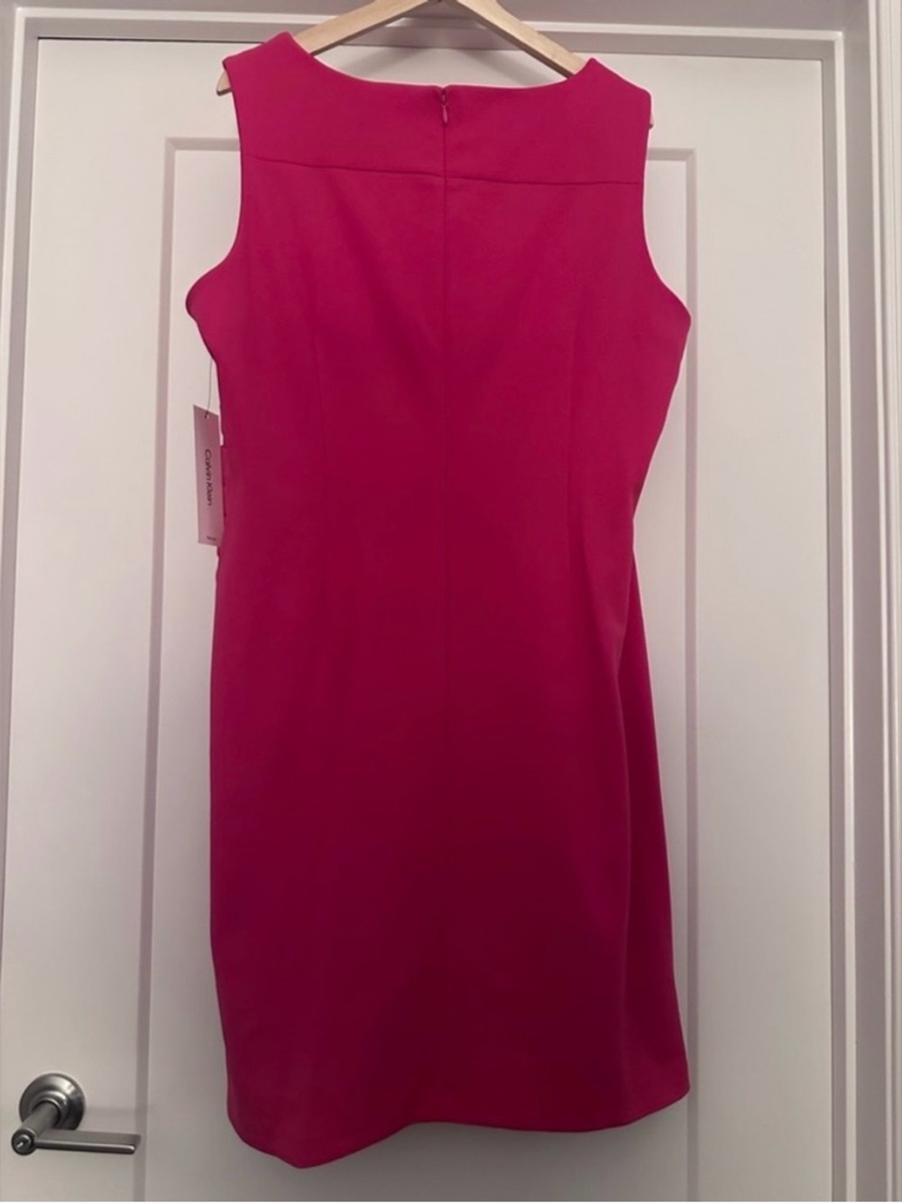 🩷 NWT! Pink CALVIN KLEIN Starburst Sheath Dress - Size 14W - Picture 4 of 8